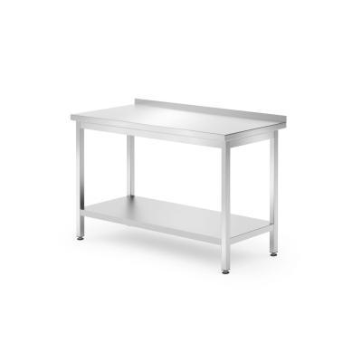 Nástěnný stůl s policí – přišroubovaný, hloubka 700 mm, HENDI, Profi Line, 1200x700x(H)850mm | 812730